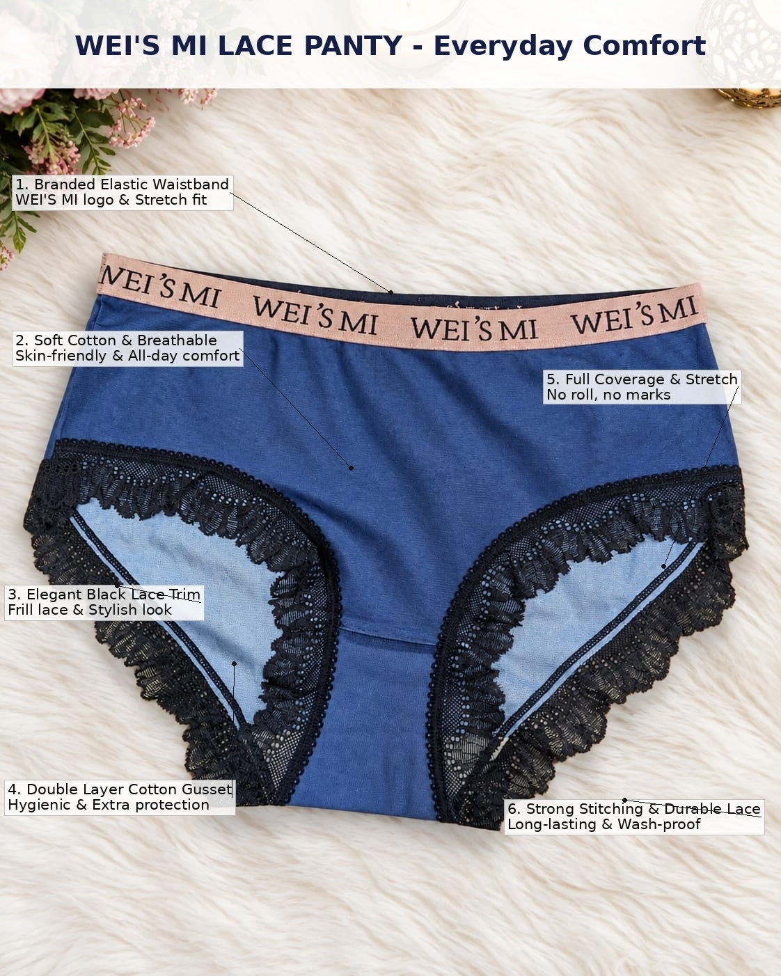 WEI’S MI Lace Panty – Everyday Comfort