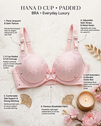 HANA D CUP . SINGLE PADDED BRA