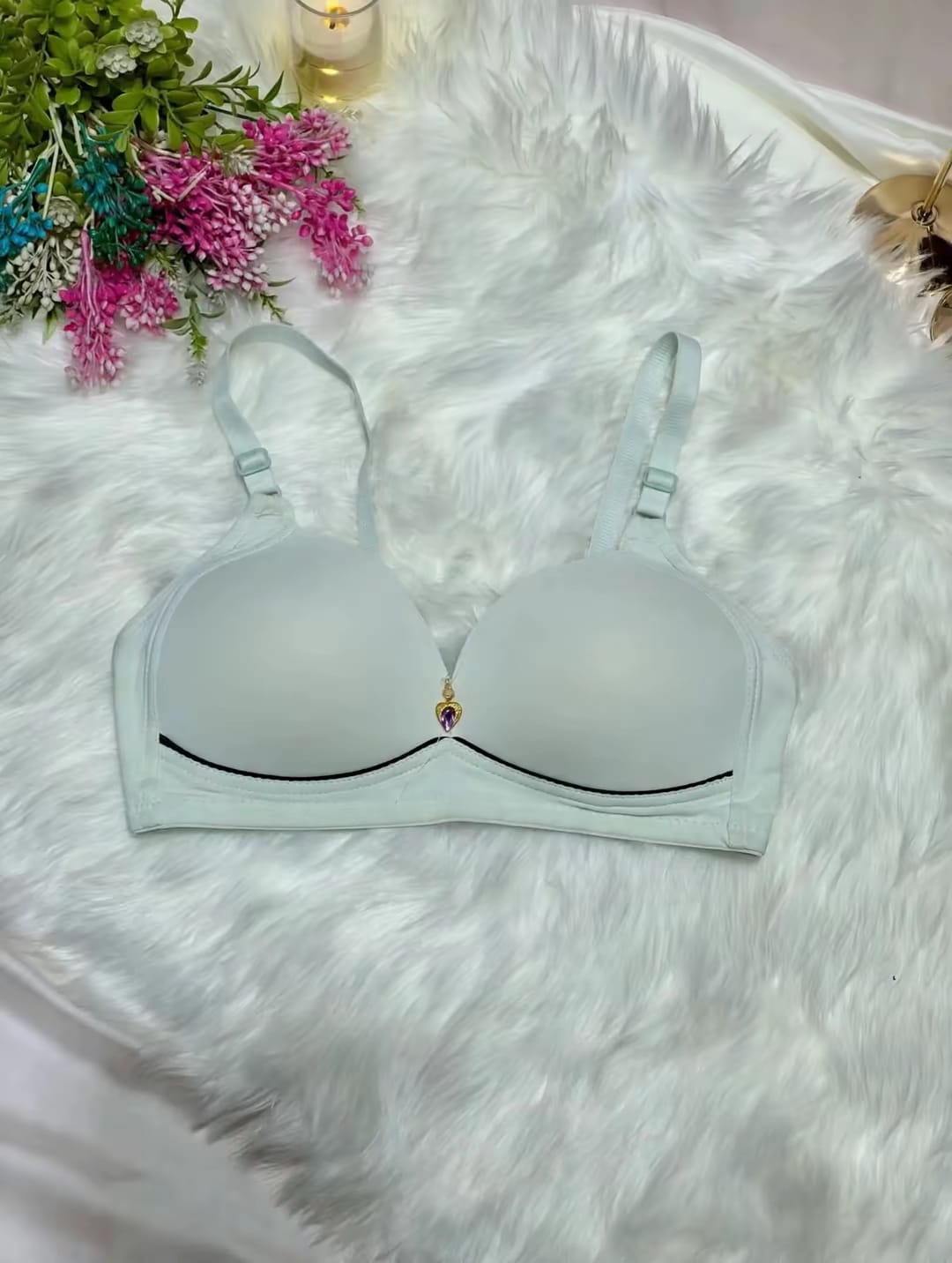Charm Heart Single Padded Bra – Everyday Comfort