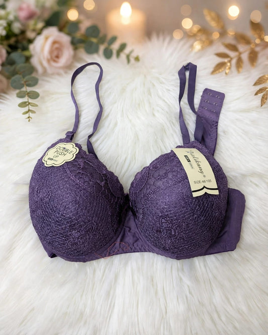Double Push-Up Bra – Purple Lace Luxury