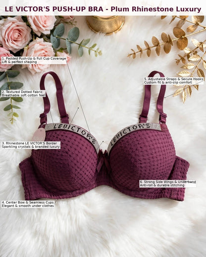 Victoria Push-Up Double Padded Bra – Premium Comfort