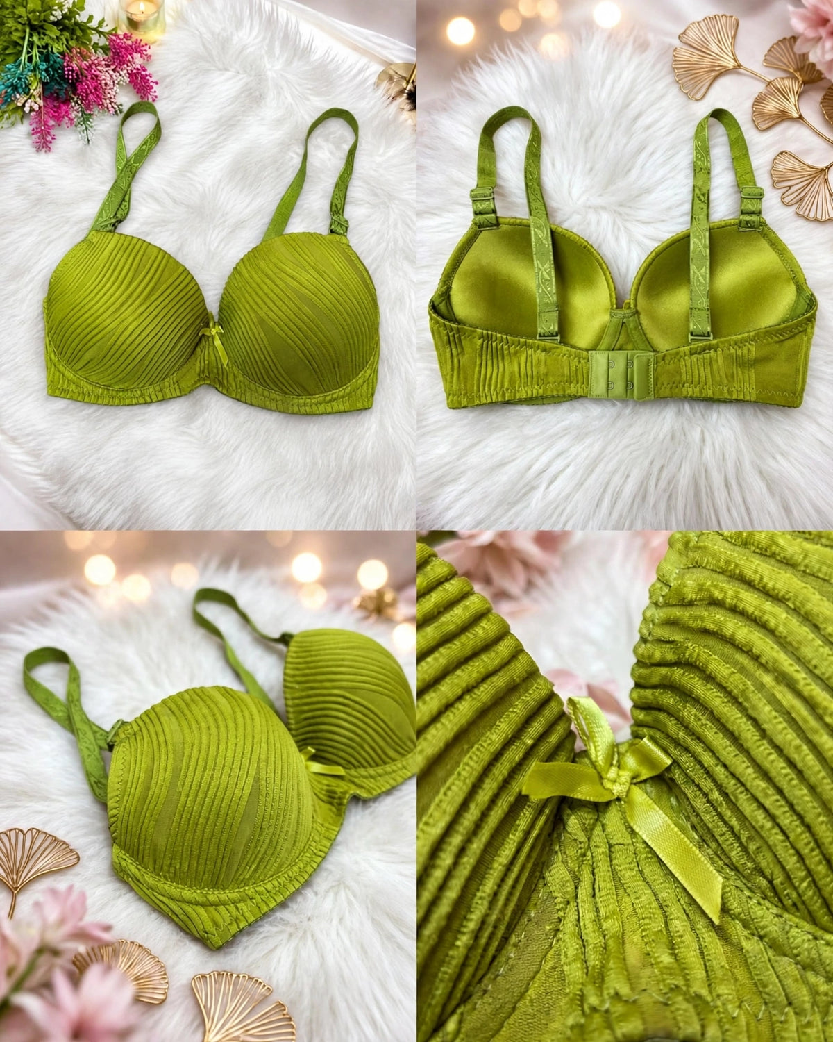 Pleated Elegance Double Padded - bra  Everyday Comfort