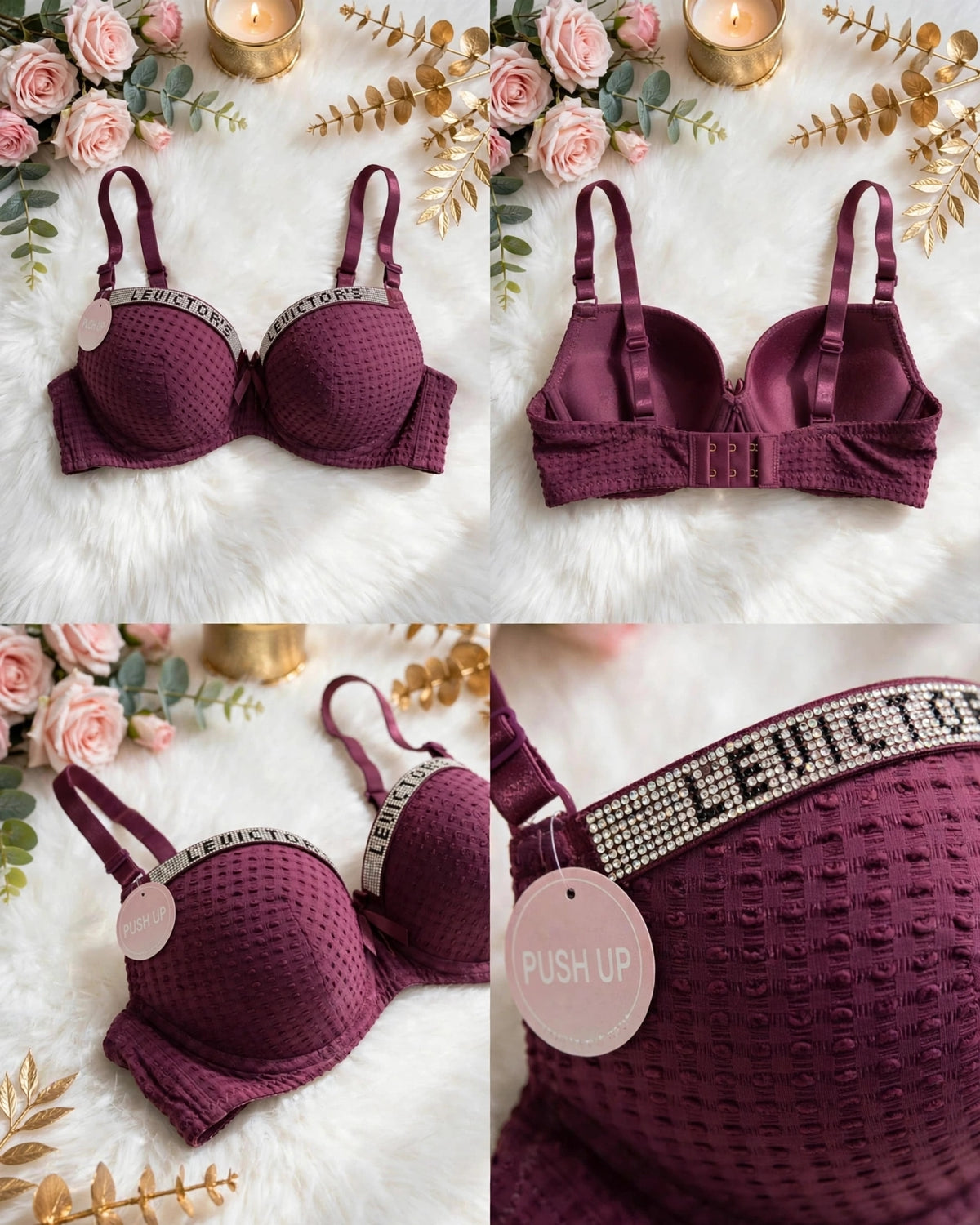 Victoria Push-Up Double Padded Bra – Premium Comfort