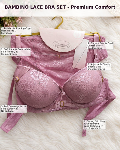 BAMBINO Lace Bra Set – Premium Comfort