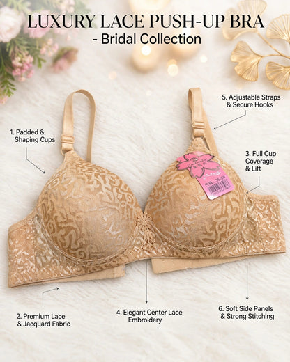 Luxury Lace Push-Up Bra – Bridal Collection