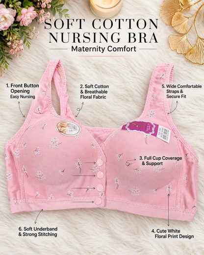 Soft Cotton Nursing Bra – Maternity Comfort