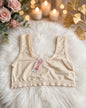 Beginner Bra – Cream Ribbed Comfort