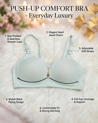 Charm Heart Single Padded Bra – Everyday Comfort