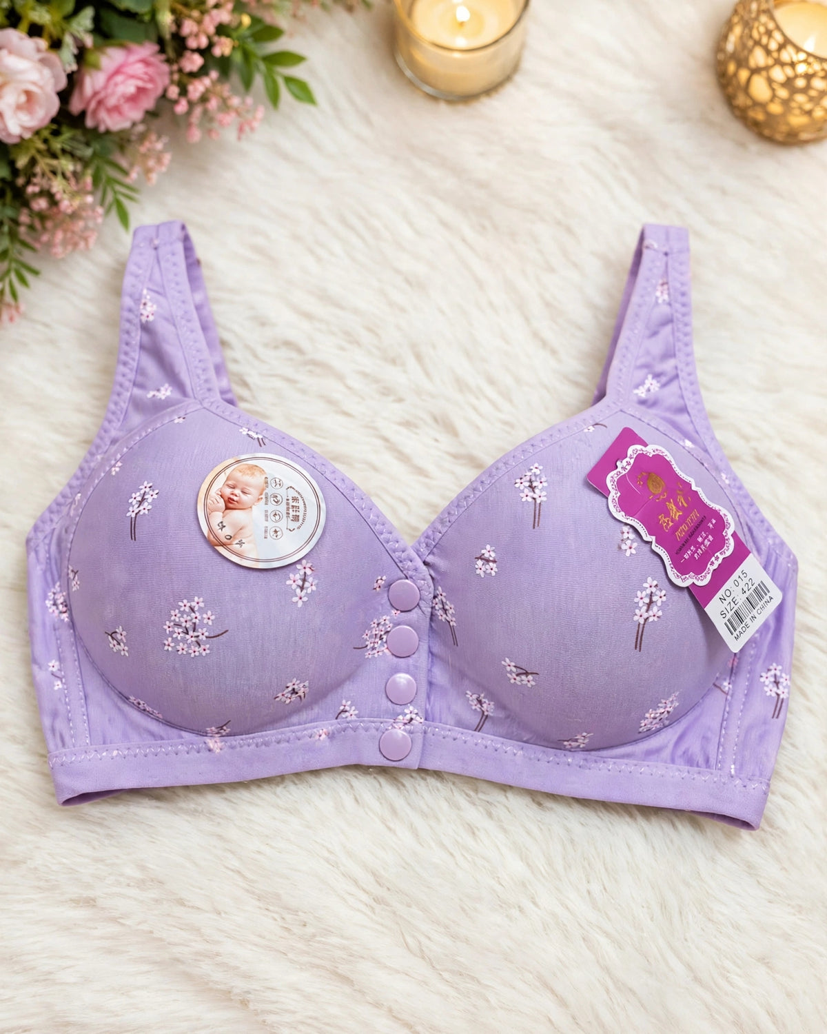 Soft Cotton Nursing Bra – Maternity Comfort