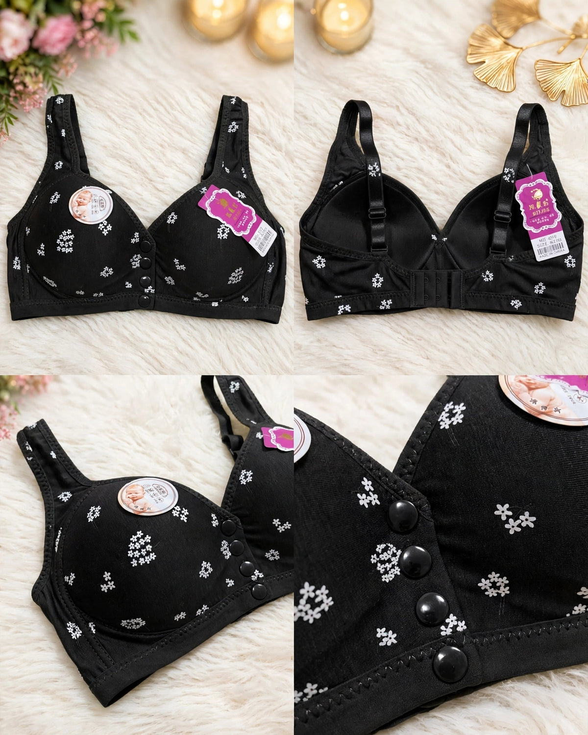 Front Open Nursing Bra – Cotton Comfort