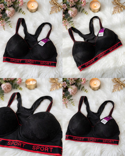 Floral Sport Bra – Comfort Every Day