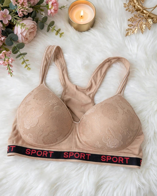 Floral Sport Bra – Comfort Every Day