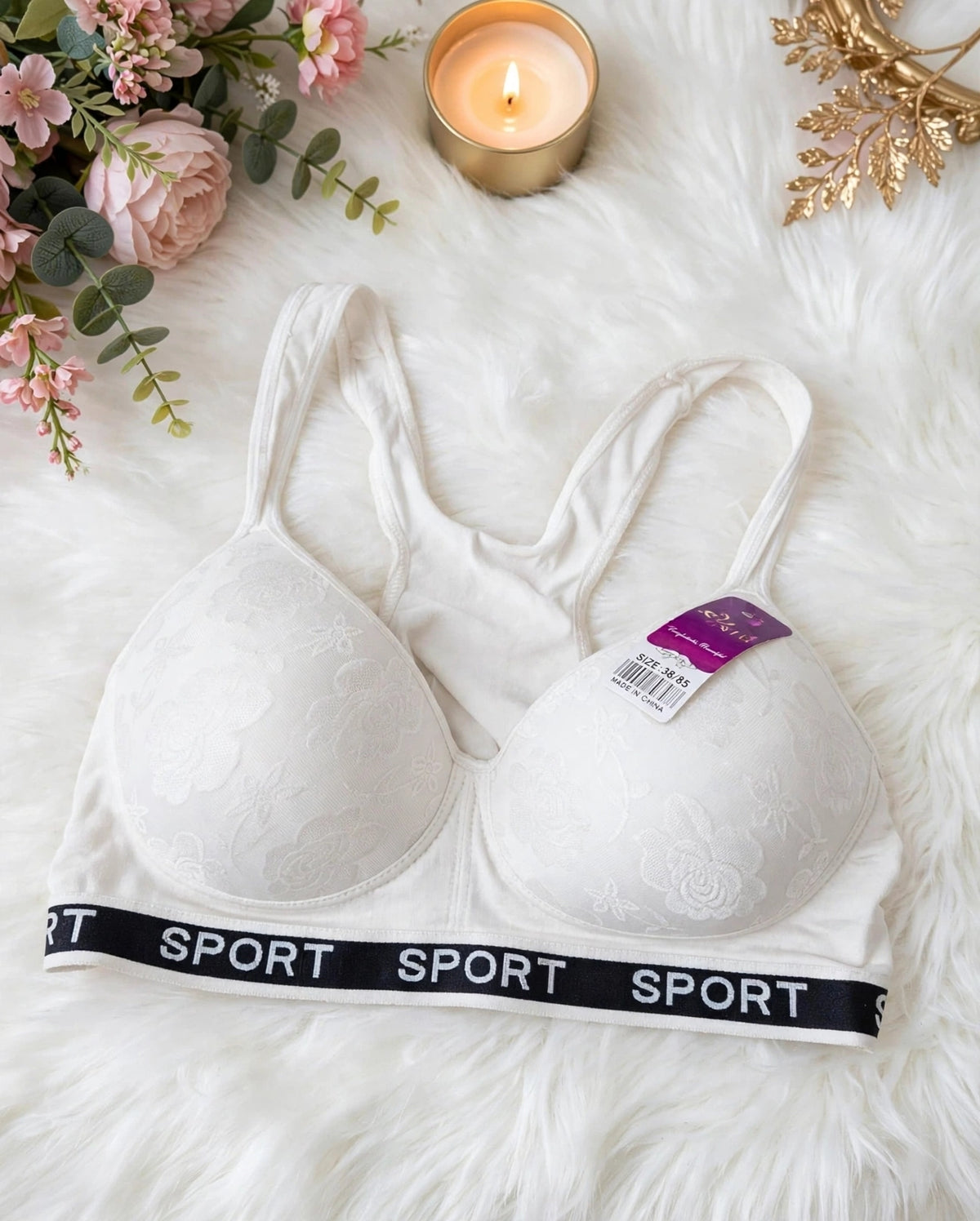Floral Sport Bra – Comfort Every Day
