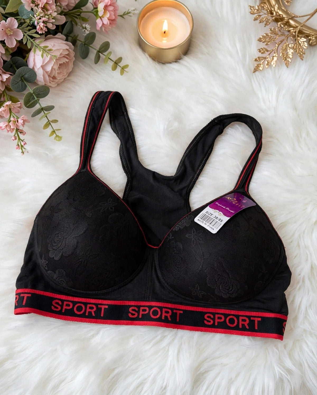 Floral Sport Bra – Comfort Every Day