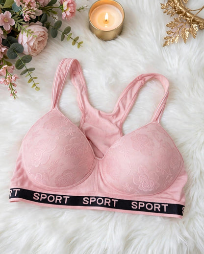Floral Sport Bra – Comfort Every Day