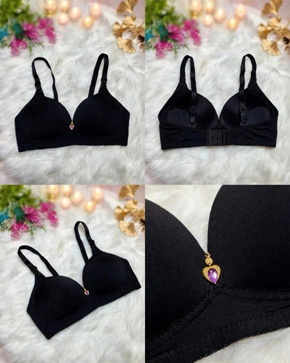 Charm Heart Single Padded Bra – Everyday Comfort