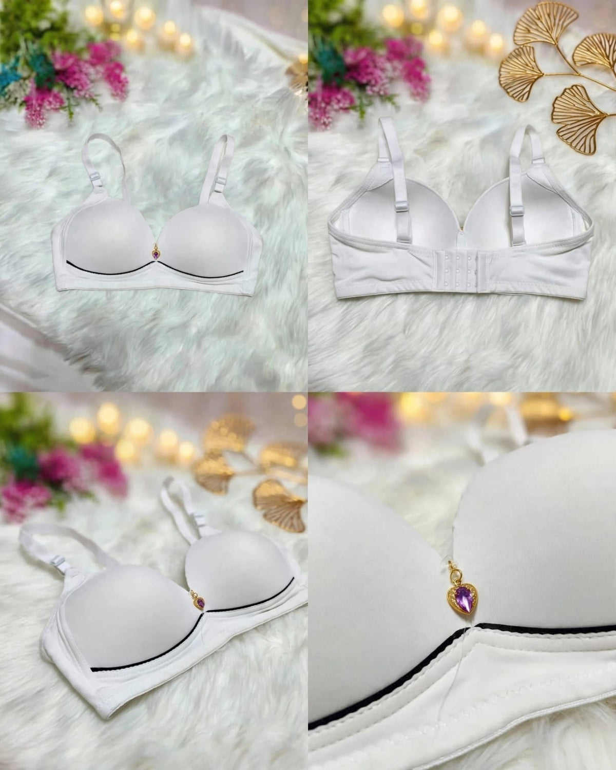 Charm Heart Single Padded Bra – Everyday Comfort
