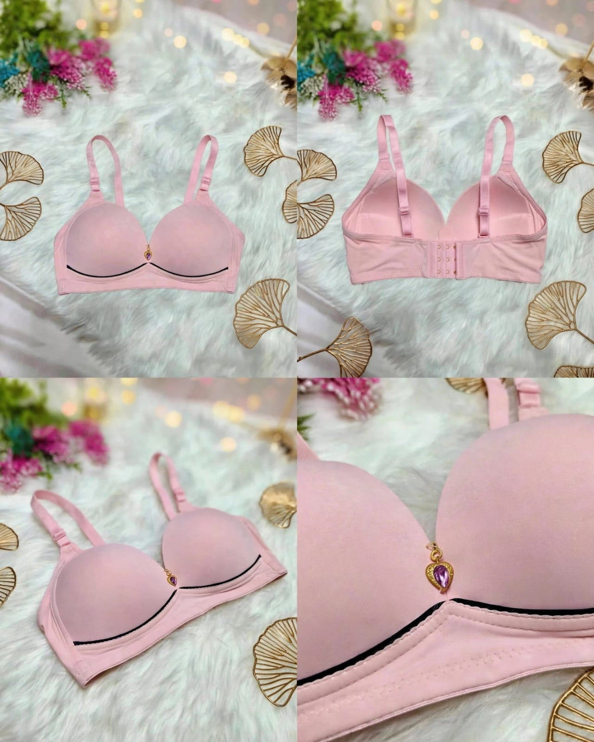 Charm Heart Single Padded Bra – Everyday Comfort