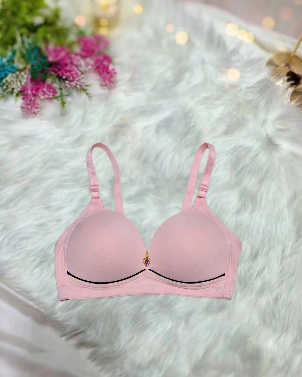 Charm Heart Single Padded Bra – Everyday Comfort