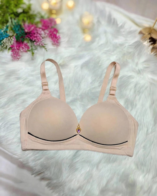 Charm Heart Single Padded Bra – Everyday Comfort