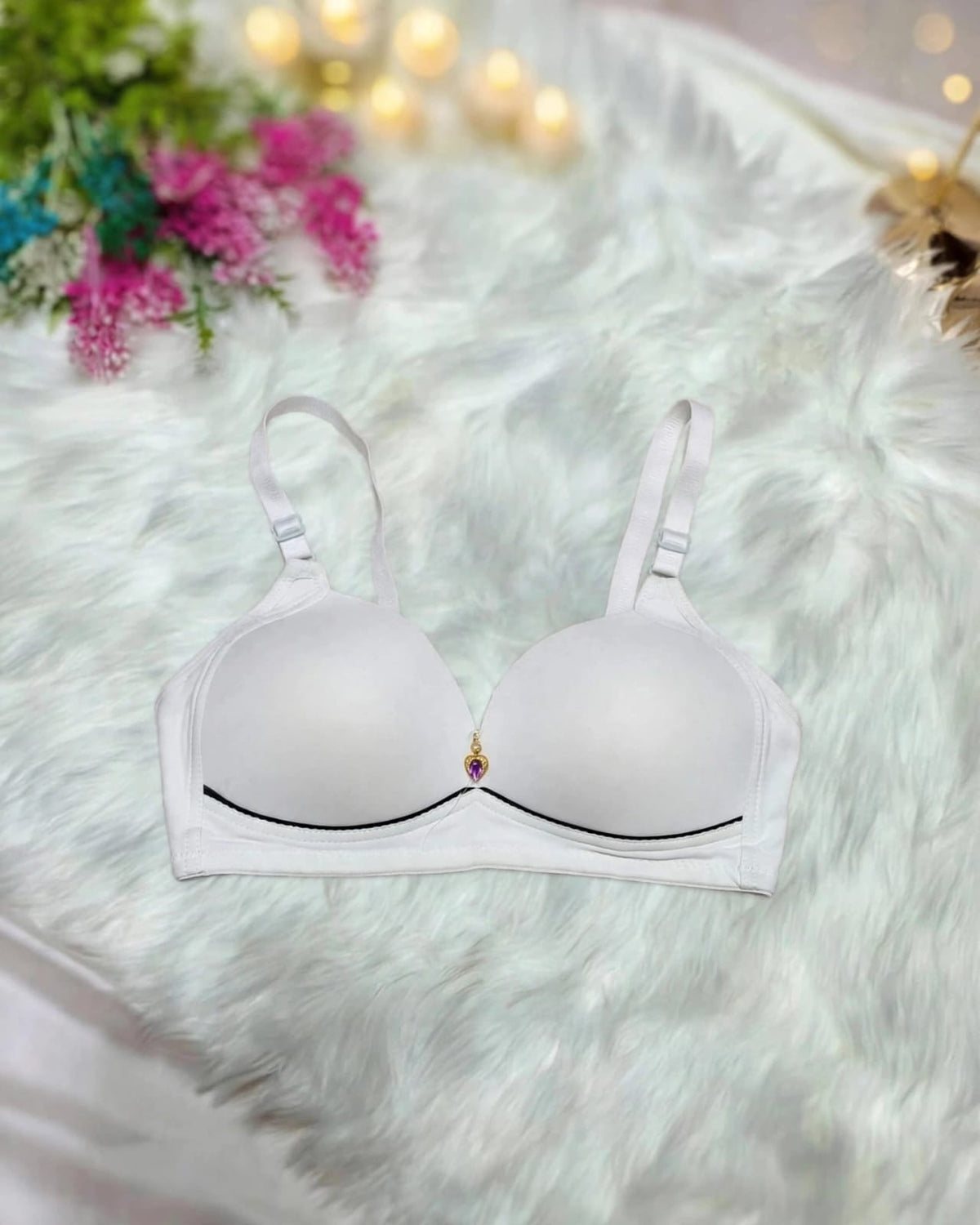 Charm Heart Single Padded Bra – Everyday Comfort