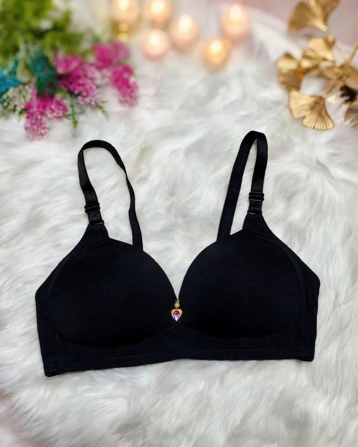 Charm Heart Single Padded Bra – Everyday Comfort