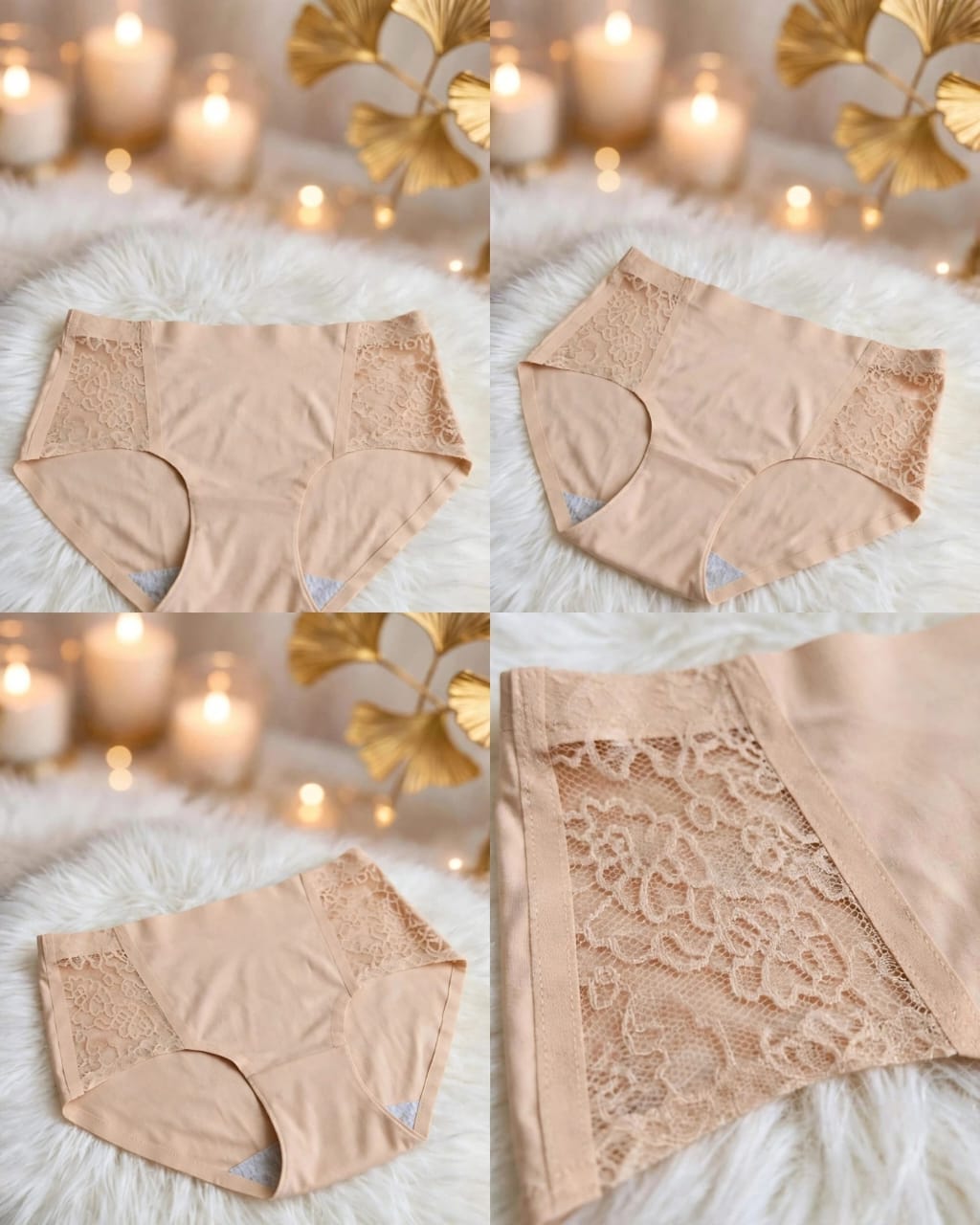 Premium Panty – beige Lace Comfort