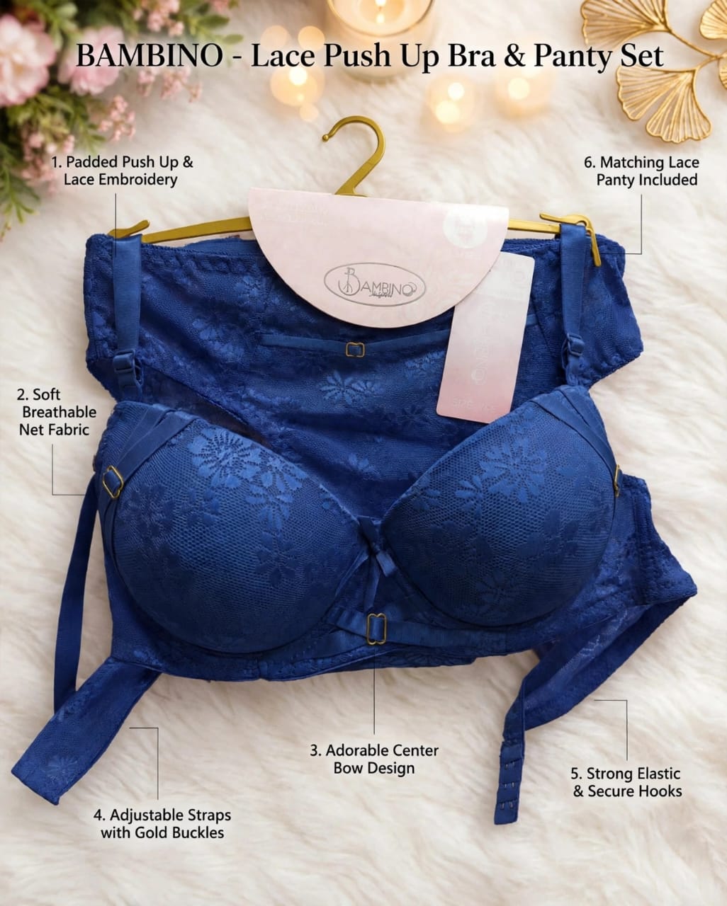 BAMBINO Lace Bra Set – Premium Comfort